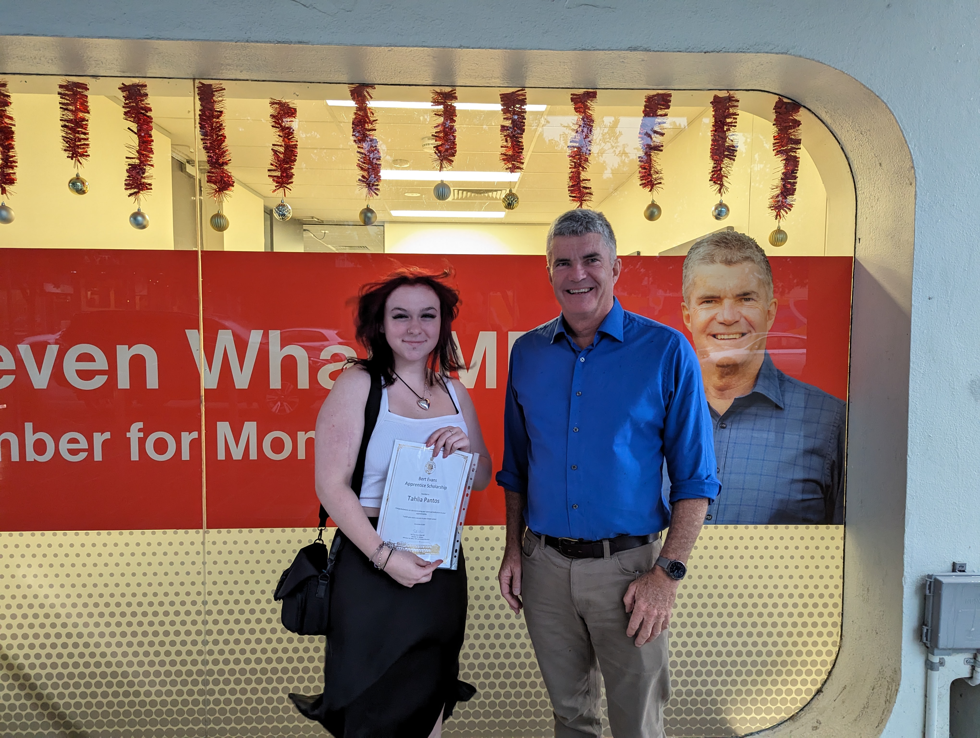 Local recipient of Bert Evans Scholarship meets Member for Monaro Main Image